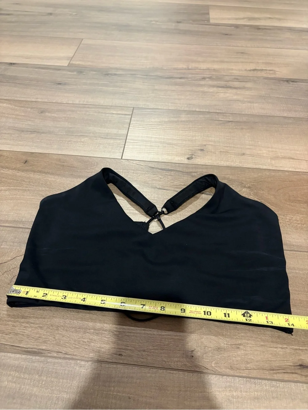 Savage X Fenty Sport Cutout Strappy Back Sports Bra black size XL